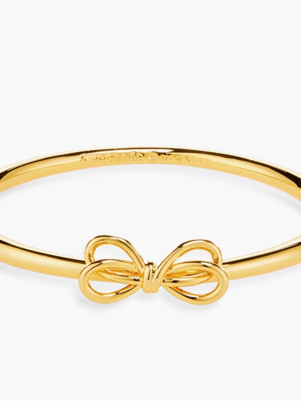 kate spade Gold Bow-Detail Bangle Bracelet